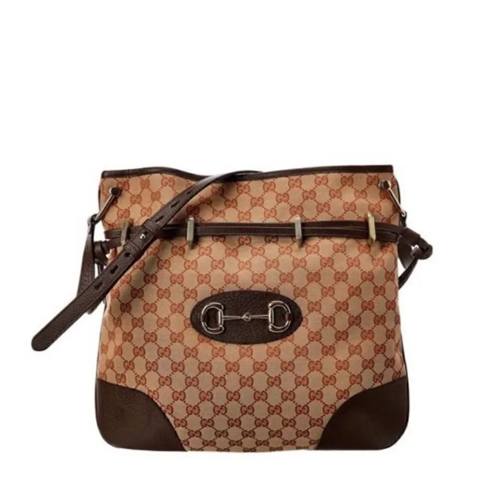 Gucci 1955 Horsebit Canvas Messenger Bag